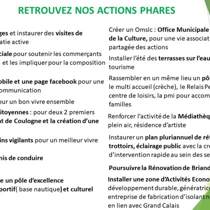 Actions phares 