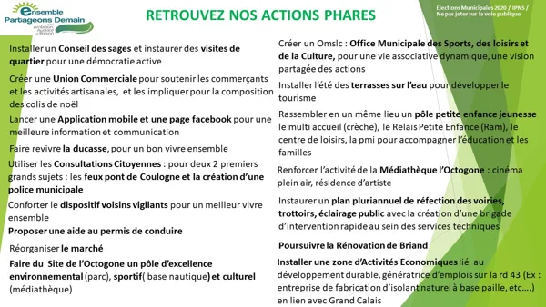 Actions phares 